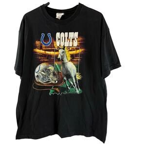 Indianapolis Colts NFL Team Apparel Vintage Y2K Graphic T-Shirt XL